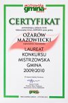 Certyfikat Mistrzowska Gmina (2009-2010)