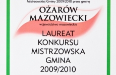 Certyfikat Mistrzowska Gmina (2009-2010)