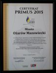 Certyfikat Primus (2015)