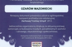 Certyfikat dla Samorządu