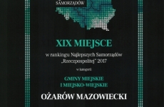 Ranking Najlepszych Samorządów Rzeczpospolitej 2017