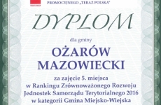 Ranking Zrownowazonego Rozwoju JST (2016)
